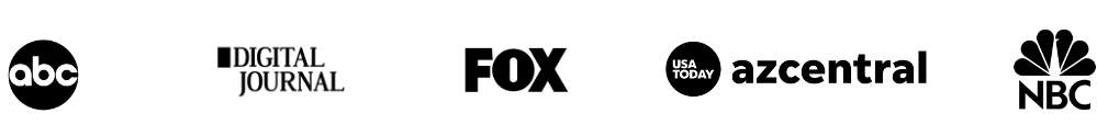 As Seen On Media Logos In Black
